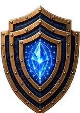 Hydrasat layered security shield icon